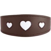 Hunter Windhundhalsband love braun XS-S
