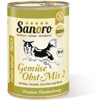 Sanoro BIO Gemüse-Obst-Mix 2 mit Bio-Reis 12x400g