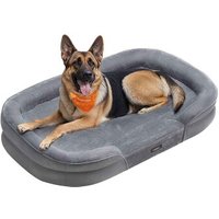 FEANDREA Hundebett, Hundekissen, abnehmbarer, waschbarer Bezug, rutschfest M-XXXL