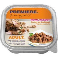 PREMIERE Royal Ragout Nassfutter Katze Adult Geflügel 32x100 g