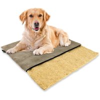 Rohrschneider mümmi Hundematte Hanf, abnehmbarer Cordbezug taupe 1 m, 2 cm, 68 cm