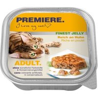 PREMIERE Finest Jelly Nassfutter Katze Adult Reich an Huhn 32x100 g