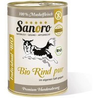 Sanoro Pures Muskelfleisch vom BIO-Rind 12x400g