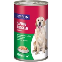 FIT+FUN Nassfutter Hund Audlt, Ragout, Wild 6x1,24 kg