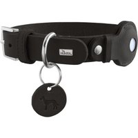 Dog Sport HUNTER Hundehalsband viborg mit halter für apple airtag schwarz M