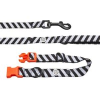 Barkalot Hundehalsband-Auslaufset schwarz/ weiß M