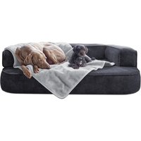 Tierlando LILLY flauschige Haustier- & Plüschdecke hellgrau XL