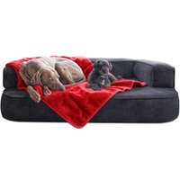 Tierlando LILLY flauschige Haustier- & Plüschdecke rot XL