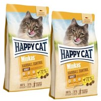 HAPPY CAT Minkas Trockenfutter Katze Adult, Hairball Control, Geflügel 2x10 kg