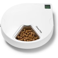 Cat Mate 5-Mahlzeiten-Futterautomat mit Edelstahlnapf-Einsätzen White(C500)