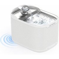 AstroPet 2,5L Katzenbrunnen Kabellos mit Bewegungsmelder | Trinkbrunnen für Katze,5200mAh Akku bis zu 40 Tage, Edelstahl Trinkschale, Leiser Katzentrinkbrunnen mit Aktivkohlefilter