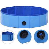 VidaXL Hunde-Pool blau 80 cm, 20 cm