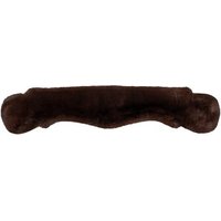 Equinate Mondgurt anatomisch mit synthetischem Lammfell braun 50 cm