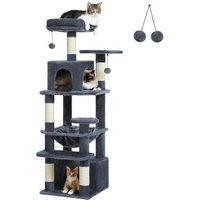 Pawz Road mittelgroßer Katzenbaum 136cm dunkelgrau
