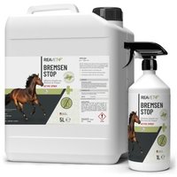 REAVET Bremsen Stop für Pferde | 6L XL Set Kanister mit Sprühflasche
