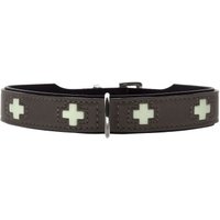 Hunter Hundehalsband swiss glow grau S-M