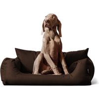 Tierlando NEMO Hundebett Hundesofa S M L Hundekorb Katzenbett 65 80 100cm braun 65 cm, 20 cm, 50 cm