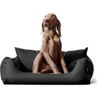 Tierlando NEMO Hundebett Hundesofa S M L Hundekorb Katzenbett 65 80 100cm schwarz/ graphit 65 cm, 20 cm, 50 cm