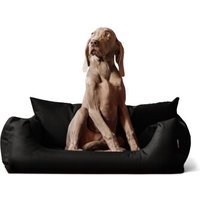 Tierlando NEMO Hundebett Hundesofa S M L Hundekorb Katzenbett 65 80 100cm schwarz 65 cm, 20 cm, 50 cm