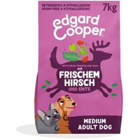 Edgard & Cooper Trockenfutter, Hund, Adult, Frischer Hirsch & Freilaufente 7 kg