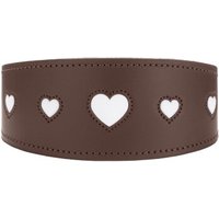 Hunter Windhundhalsband love braun S-M