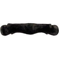 Equinate Mondgurt anatomisch mit synthetischem Lammfell schwarz 70 cm