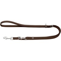 Hunter verstellbare Hundeführleine amalfi braun 2 cm