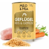 Milo & Mia Geflügel, Reis & Gemüse 24x400 g