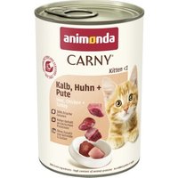 animonda Carny Nassfutter Katze Kitten Kalb, Huhn und Pute 48x400 g