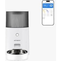 AstroPet Futterautomat für Katzen & Hunde, APP-Steuerung | 2,5L Katzenfutter Automat Automatischer Futterspender, 1-10 Mahlzeiten/Tag, bis zu 15 Tage, Edelstahlschüssel