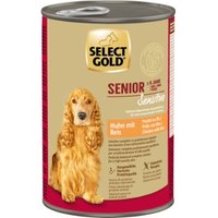 SELECT GOLD Sensitive Nassfutter Hund Senior Huhn und Reis 12x400 g