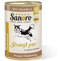 Sanoro Pures Muskelfleisch vom Strauß 12x400g