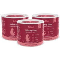 KatKare Vital Snacks Urinary Ease - Knusperkissen für das Harnwegssystem Deiner Katze mit blasenschützenden Wirkstoffen, Superfoods, Postbiotika und Omega-3 3x150 g