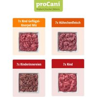 ProCani BARF-Paket pur Rind und Geflügel Sort. 28x500 g