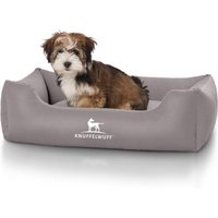 Knuffelwuff Kunstleder Hundebett Sidney grau S