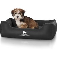 Knuffelwuff Kunstleder Hundebett Sidney schwarz S