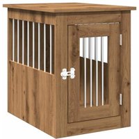 VidaXL Hundekäfig im Möbel-Stil eiche 62 cm, 45 cm, 59 cm