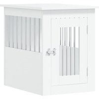 VidaXL Hundekäfig im Möbel-Stil weiß 62 cm, 45 cm, 59 cm