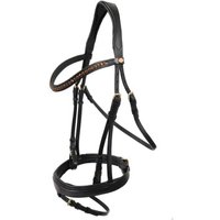 Hans Melzer Horse Equipment Hans Melzer Trense Hannover schwarz/messing Pony