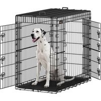 FEANDREA S-XXXL Hundekäfig mit 2 Türen 1,22 m, 74 cm, 1,14 m