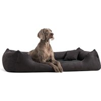 Tierlando MORITZ VIP Hundebett Hundesofa schwarz 90 cm, 22 cm, 75 cm