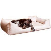 Tierlando ® Orthopädisches Hundebett PLUTO SOFT | Visco | Samtweiches Velours