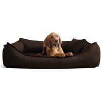 Tierlando DONALD ORTHO Hundebett Anti Haar M L XL XXL 80 100 120 150cm braun 80 cm, 22 cm, 60 cm