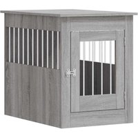 VidaXL Hundekäfig im Möbel-Stil hellgrau 80 cm, 55 cm, 68 cm