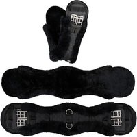 Equinate Kurzgurt Luke anatomisch Lammfell schwarz 50 cm
