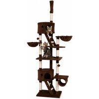 Lionto Kratzbaum XXL, Höhenverstellbar (230 - 250 cm) braun
