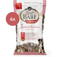 Graf Barf Juniormenü Rind stückig Paket 6 x 2,5 kg