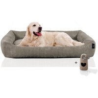 Rohrschneider Hundesofa XXL mit Gratis-Beigabe, weicher Cord
