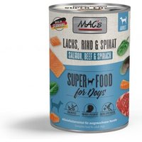 MAC's Nassfutter Hund Adult Lachs und Spinat 6x400 g