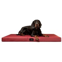 Tierlando ALICE EASY CLEAN Orthopädische Hundematratze aus Kunstleder dunkelrot 80 cm, 9 cm, 60 cm